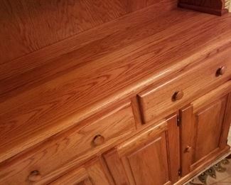 oak hutch