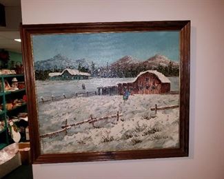 oil on canvas painting