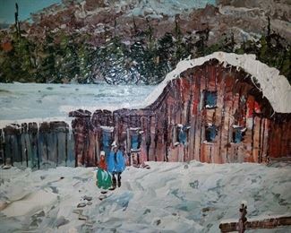 oil on canvas painting