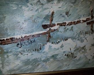 oil on canvas painting