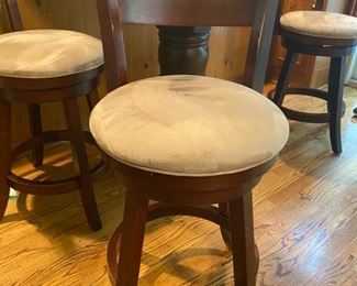 3PC Padded Bar Stools - 37.5"H x 19"W x 19"D - WAS $45 Each NOW $60 FOR THREE