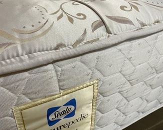 King Base & King Sealy Posturepedic Ultra Plush Mattress - 29"H x 77"W x 80"D - WAS $175 NOW $100