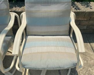 4 x Swivel Rocker Outdoor Chairs - WAS $80 NOW $50