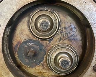 Antique 1892 Diebold Safe & Lock Co. Double Door Safe - 47"H x 26"W x 23.5"D - WAS $950 NOW $475