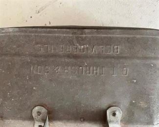 G.T. Trush & Son Vintage copper wash boiler & lid. Measures 26" W x 15" H x 12" D. Photo 2 of 2. 