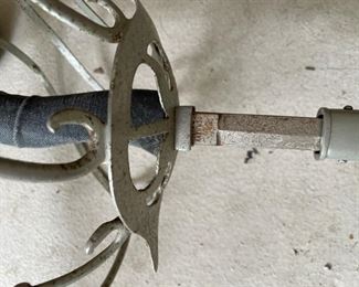 Pair of antique Victorian Calvary Trooper swords.  Photo 2 of 3. 