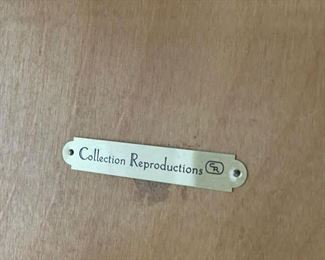 Collection Reproductions pedestal oak dining room table with star pattern and cast iron scroll base. Measures 60" D. Photo 4 of 4. 