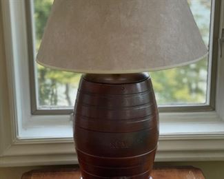 Antique Spirit Barrel Lamps - 2 available. Measures 27"H. Photo 1 of 3. 