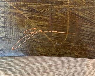 Copper artwork. Measures 44" W x 43" H. Signed by artist. Photo 2 of 2. 
