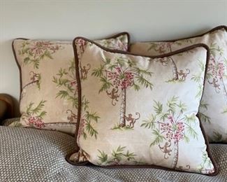 Down-filled pillows. 