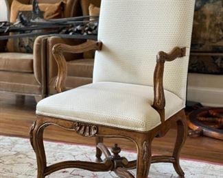 Pair of Minton-Spidell L' Avant upholstered armchairs - one shown. Photo 1 of 2.