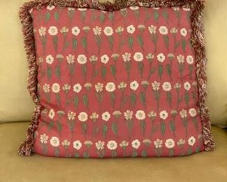 Decorative pillow - 2 available. Each measures 20" x 20."