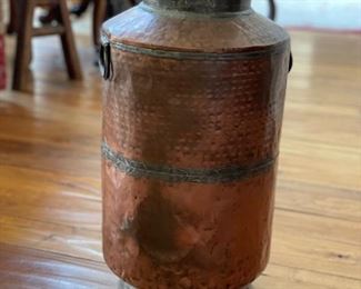 Antique copper milk jug. 