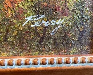 Oil painting signed by artist. Measures 30" W x 25" H. Photo 2 of 2. 