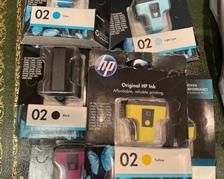 HP 02 printer cartridges. 