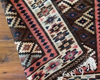 Vintage Hammale Kilim runner. Measures 9' 8" x 2' 8". Photo 2 of 2. 