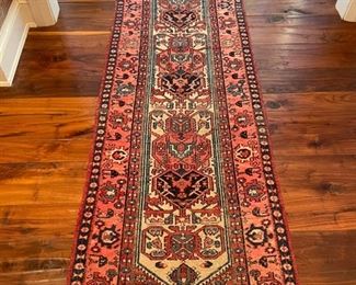 Vintage Persian runner from central west Iran. Measures 9' 8" x 2' 8". Photo 1 of 3. 