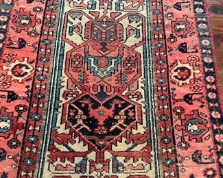 Vintage Persian runner from central west Iran. Measures 9' 8" x 2' 8". Photo 3 of 3. 