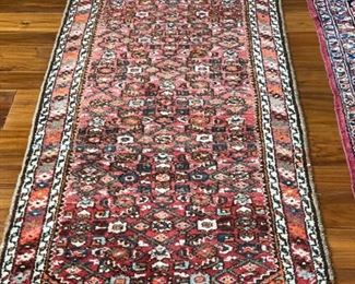 Vintage Hamadan runner. Measures 9' 8" x 2' 8". Photo 1 of 2. 