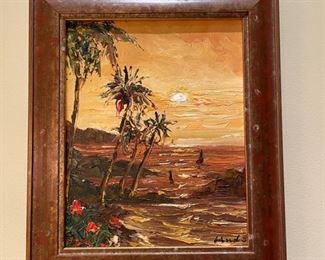 Hawaii oil painting. Signed by artist.  