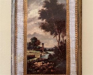 Tiny oil painting on metal - photo 2 of 2. 