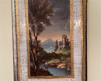 Tiny oil painting on metal - photo 1 of 2. 