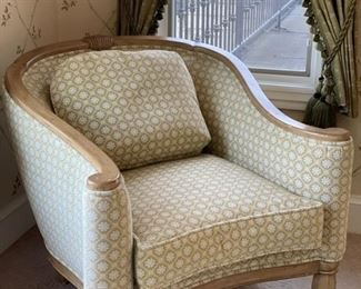 Ginna B upholstered club chair and ottoman. Photo 1 of 4. 