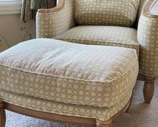 Ginna B upholstered club chair and ottoman. Photo 3 of 4. 