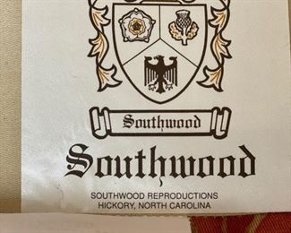 Southwood Furniture upholstered camelback chair. Photo 3 of 3. 