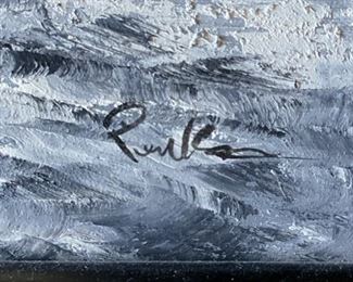 Oil painting signed by artist. Photo 2 of 2. 