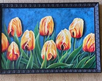 Tulips signed by artist.