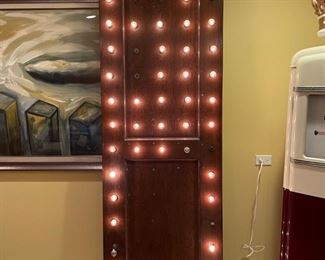Set of two doors with lights. Each measures 32" W x 102" H. Photo 1 of 2. 