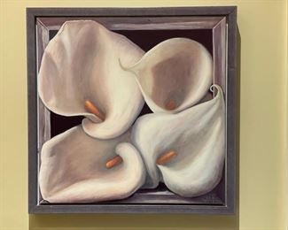 Cala Lily oil painting. 