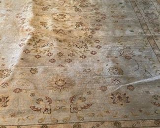 Vintage Persian rug. Measures 9' 9" x 11' 6". 