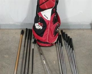 Goooo Dawgs! Sun Mountain bag, with right handed Ping Clubs. https://ctbids.com/#!/description/share/1012602