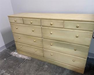 Awesome 10 drawer dresser in great condition and even more potential as a project piece! Measures 52 1/2 x 15 x 32”. https://ctbids.com/#!/description/share/1009592