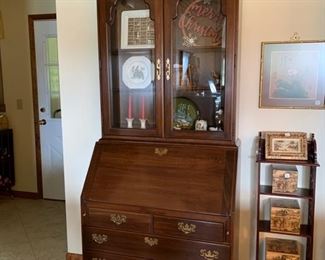 	#61	Secretary with dove tailed drawers 34"x18"x65"	 $225.00 		
