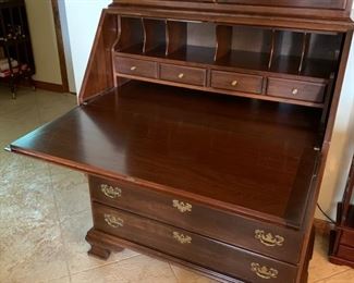 #61	Secretary with dove tailed drawers 34"x18"x65"	 $225.00 