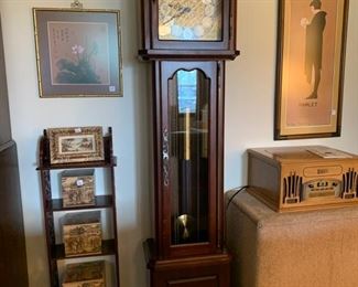 	#63	Daneker "The Diplomat" made in Boston, MA grandmother clock 77"Hx17"x10"	 $200.00 		
