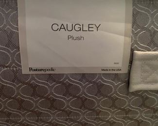 	#46	Sealy Posturepedic  "Caugley" plush full mattress and box spring set. Clean.	 $100	