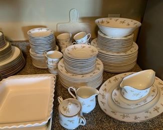 	#7	Majestic China "Hanover" dinnerware made in Japan service for 10 plus extra pieces and serving pieces	 $100.00 		