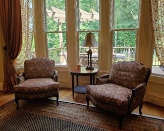 Pair of upholstered chairs from Ethan Allen
