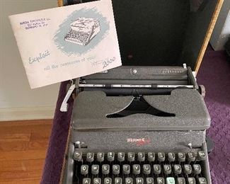 Hermes vintage typewriter