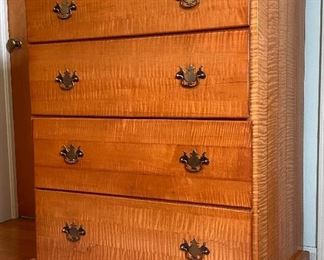 Tiger maple dresser