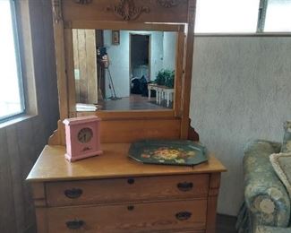 Antique dresser w/ mirror $250..now $125