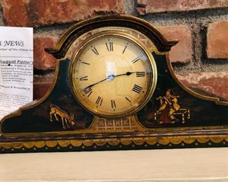 Chinoiserie style Mantle Clock
