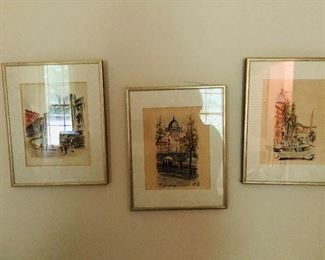 Vintage framed Prints