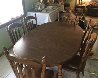 Formica-topped kitchen table and chairs
