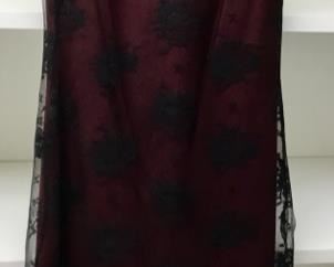 BURGANDY LACE DRESS