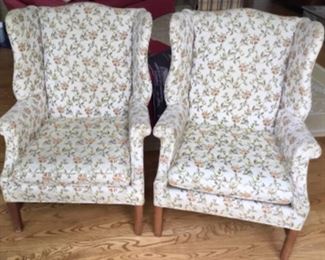 MATCHING VINTAGE WING CHAIRS